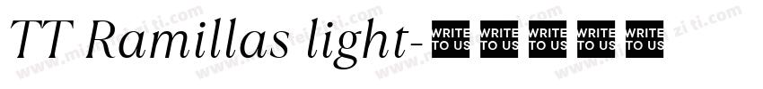 TT Ramillas light字体转换